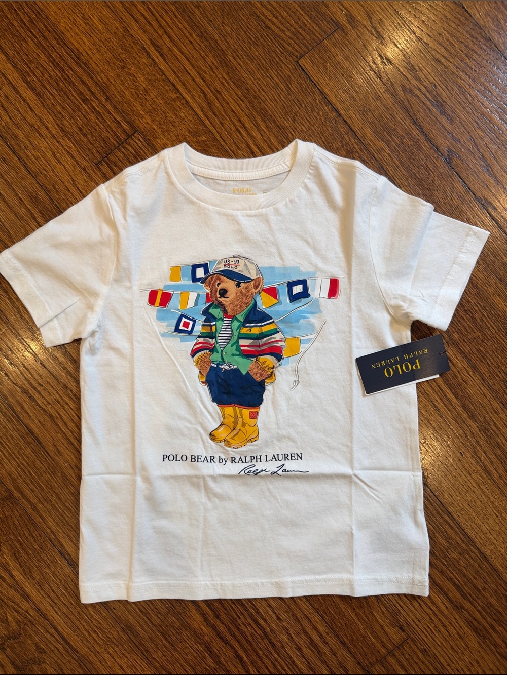 NWT Polo Ralph Lauren Iconic Polo Bear Graphic T-Shirt Kids Size 5